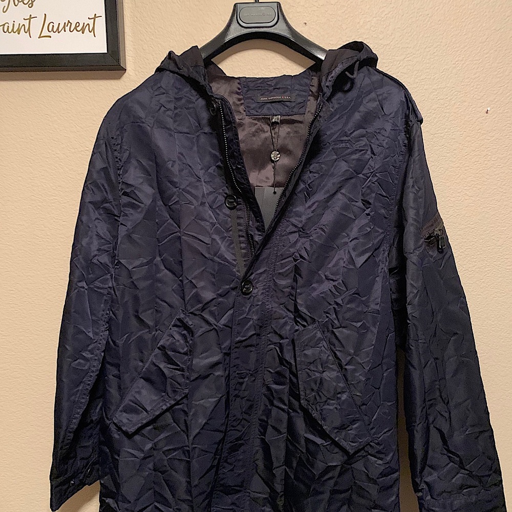 John varvatos star USA Crinkled Nylon parka